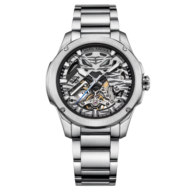 WM075 Four Guardians Series 40mm 7550A Skeleton Mechanical Watch - Image 3
