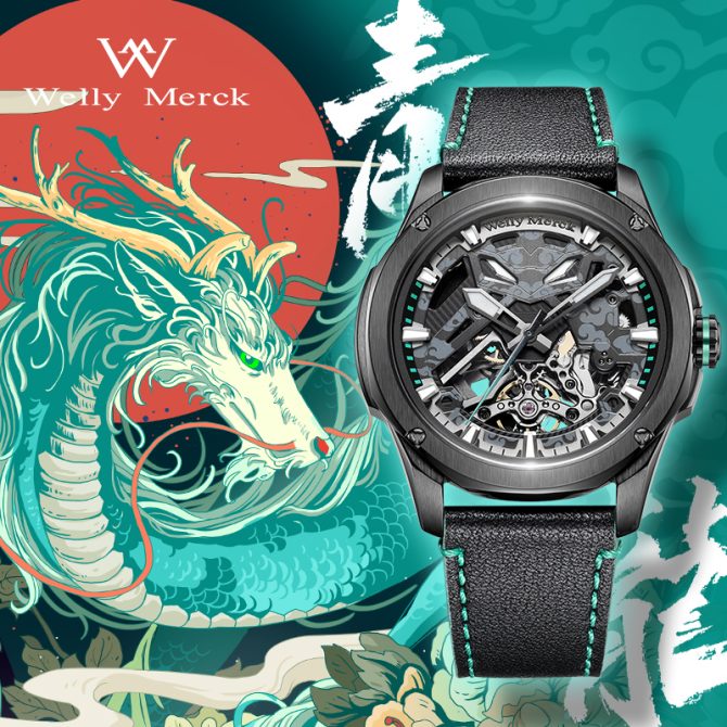 WM075 Four Guardians Series 40mm 7550A Skeleton Mechanical Watch - Image 7