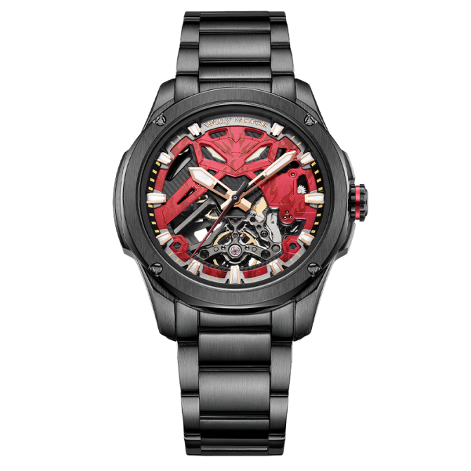 WM075 Four Guardians Series 40mm 7550A Skeleton Mechanical Watch - Image 6